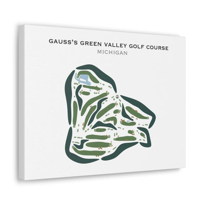 Gauss's Green Valley Golf Course, Michigan - Printed Golf Courses