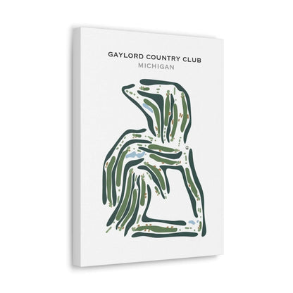 Gaylord Country Club, Michigan - Printed Golf Course