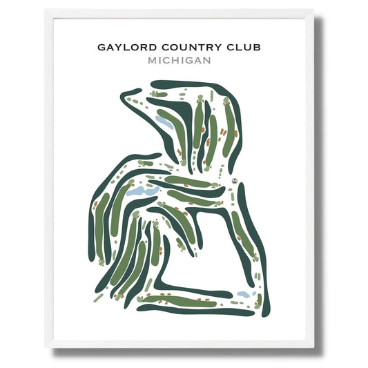 Gaylord Country Club, Michigan - Printed Golf Course