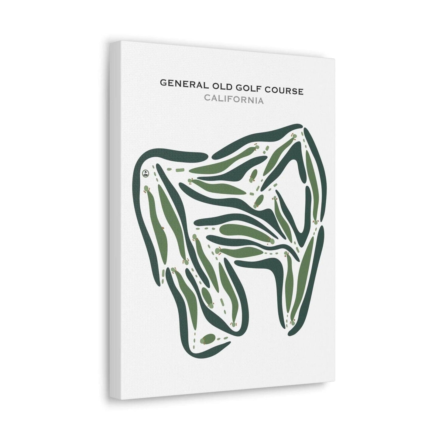 General Old Golf Course, California - Printed Golf Courses