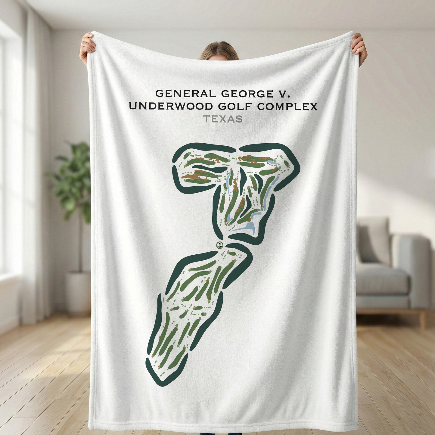 General George V. Underwood Golf Complex, Texas - Printed Golf Courses