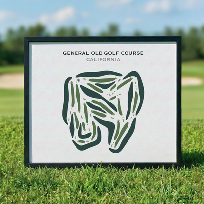 General Old Golf Course, California - Printed Golf Courses