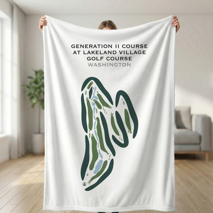 Generation II Course at Lake Land Village Golf Course, Washington - Printed Golf Courses