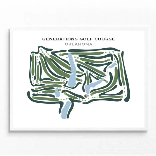 Generations Golf Course, Oklahoma - Printed Golf Courses