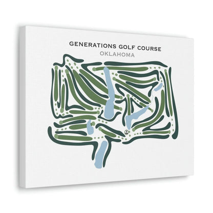 Generations Golf Course, Oklahoma - Printed Golf Courses