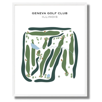Geneva Golf Club, Illinois - Printed Golf Course