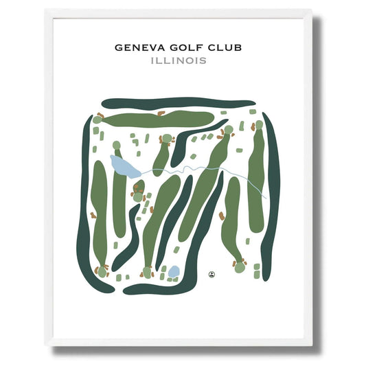Geneva Golf Club, Illinois - Printed Golf Course