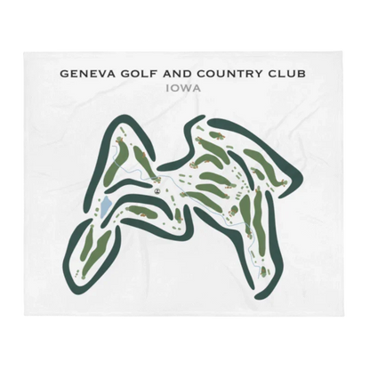 Geneva Golf & Country Club, Iowa - Printed Golf Courses