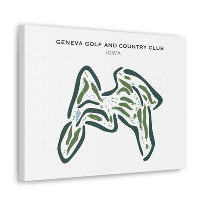 Geneva Golf & Country Club, Iowa - Printed Golf Courses