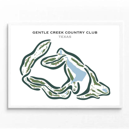 Gentle Creek Country Club, Texas - Printed Golf Courses