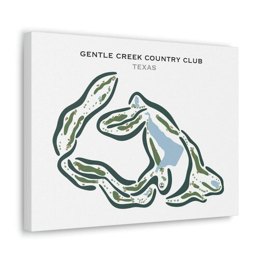 Gentle Creek Country Club, Texas - Printed Golf Courses