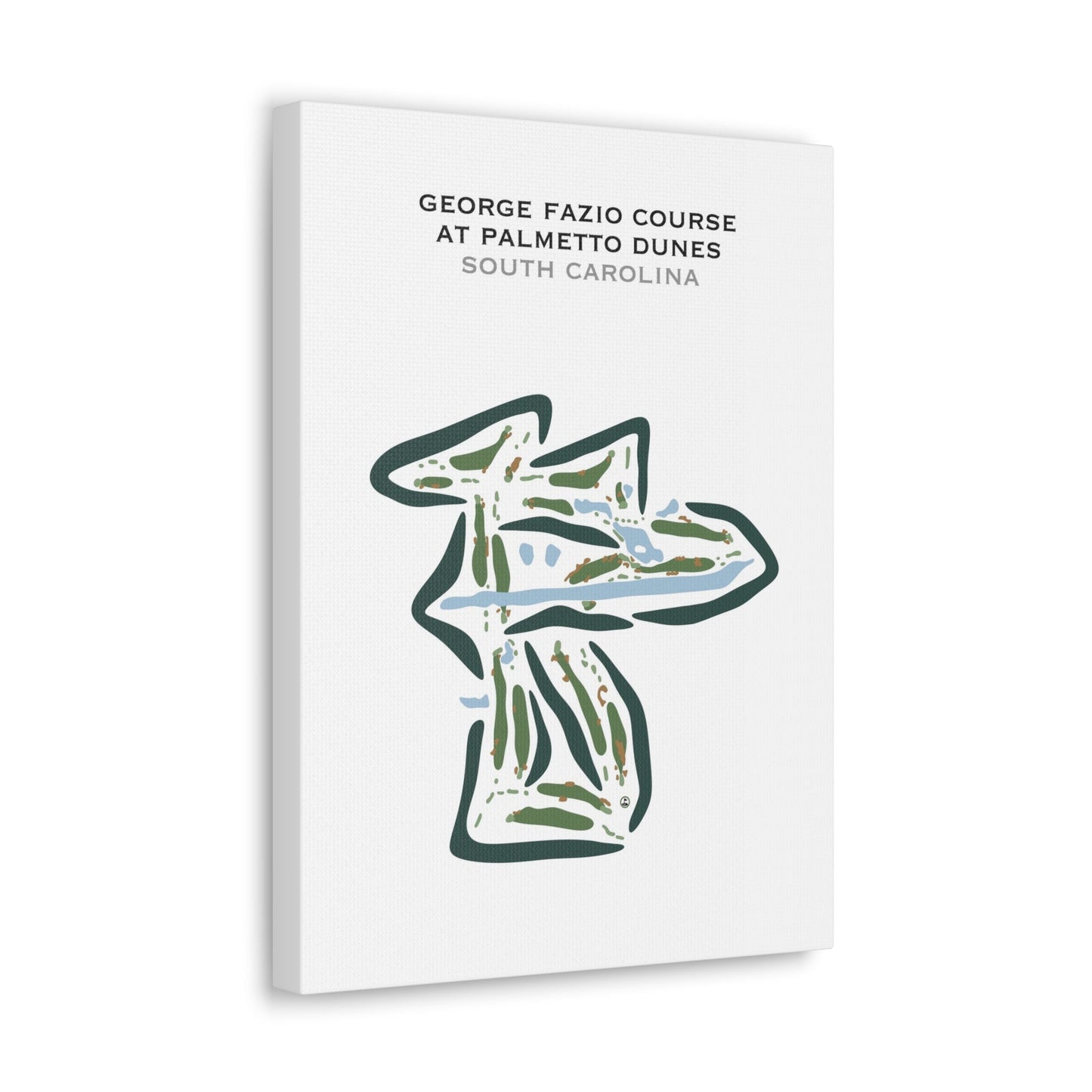 George Fazio Golf Course at Palmetto Dunes, South Carolina - Printed Golf Courses