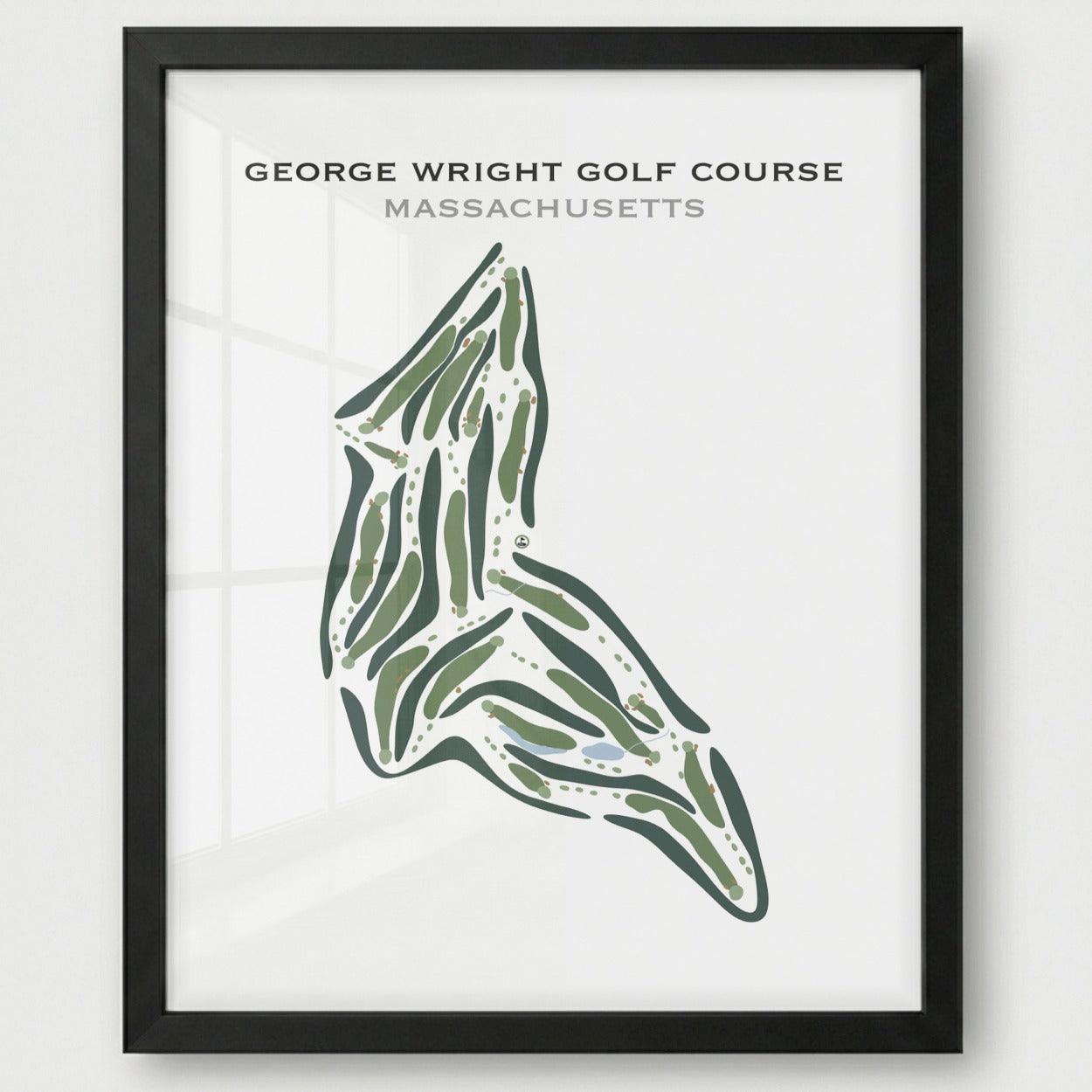 George Wright Golf Course, Massachusetts - Printed Golf Courses
