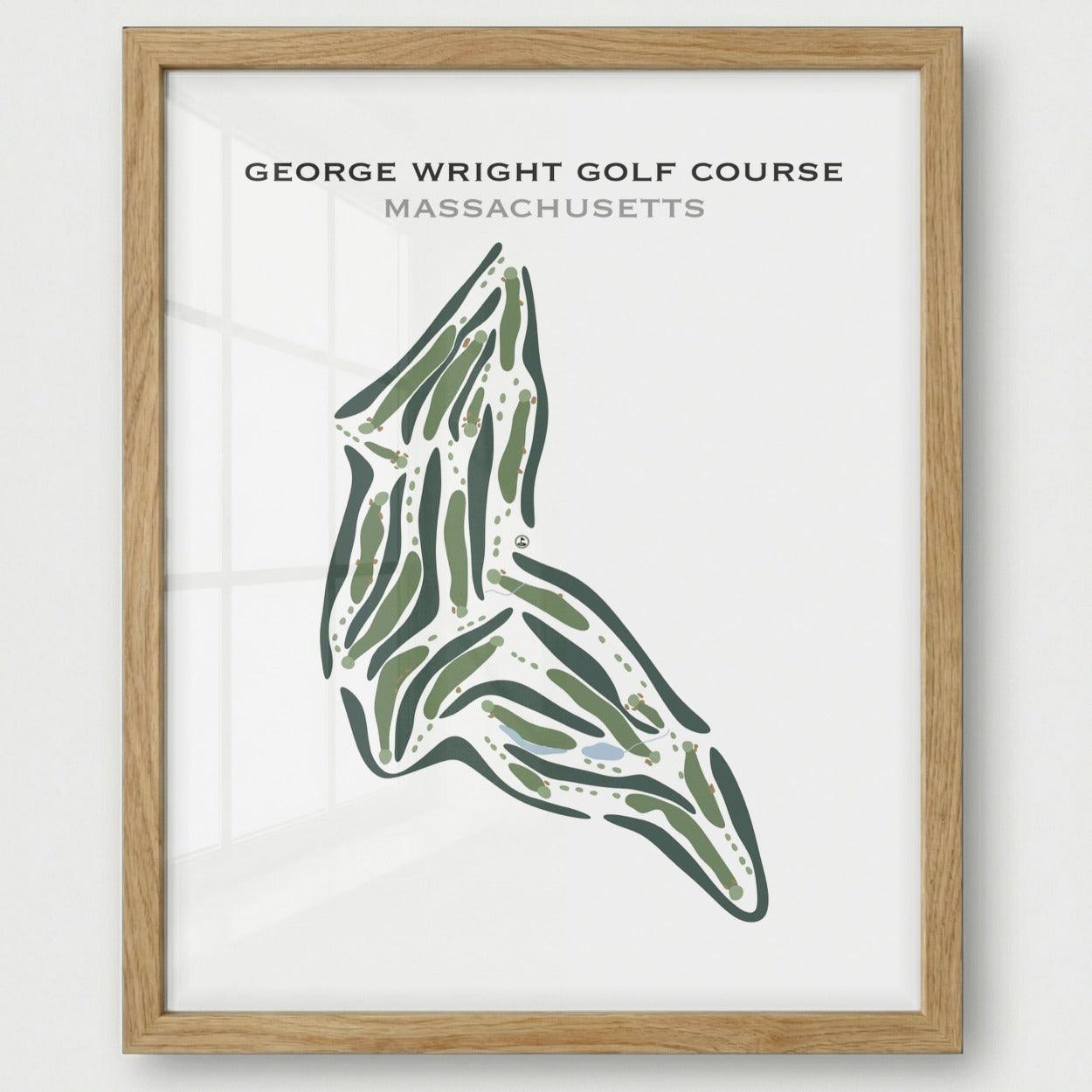 George Wright Golf Course, Massachusetts - Printed Golf Courses