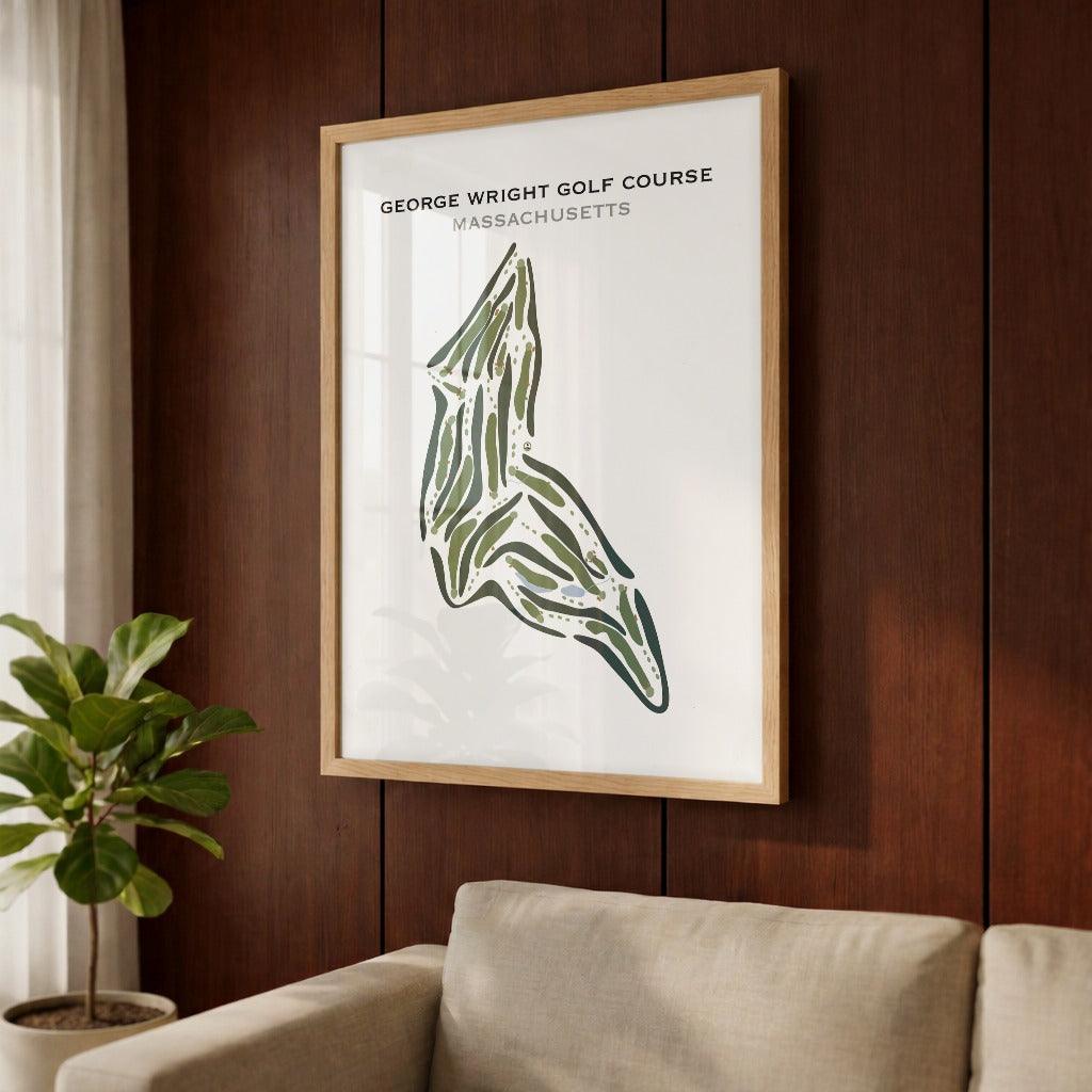George Wright Golf Course, Massachusetts - Printed Golf Courses