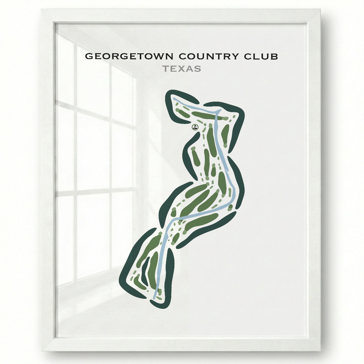 Georgetown Country Club, Texas - Printed Golf Courses