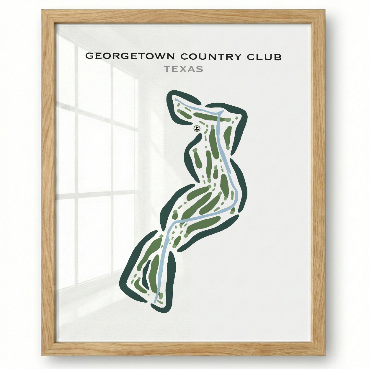 Georgetown Country Club, Texas - Printed Golf Courses