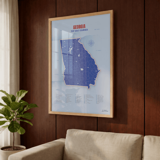 Map of Georgia Golf Courses