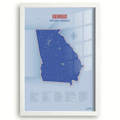 Map of Georgia Golf Courses