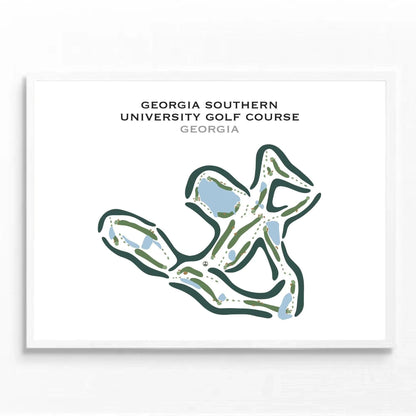 Georgia Southern University Golf Course, Georgia - Printed Golf Courses