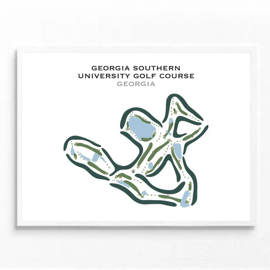 Georgia Southern University Golf Course, Georgia - Printed Golf Courses