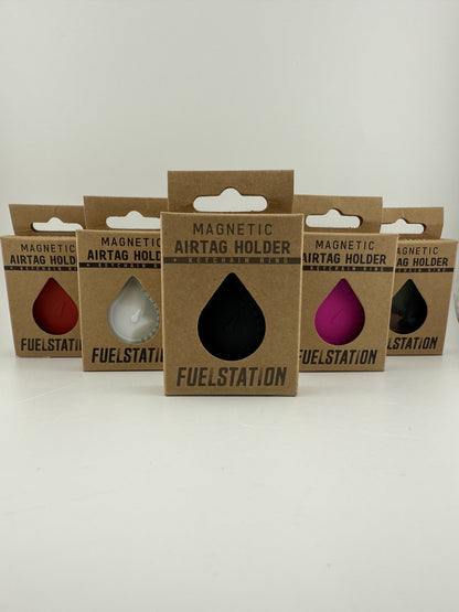 Magnetic AirTag Holder + Keychain Ring