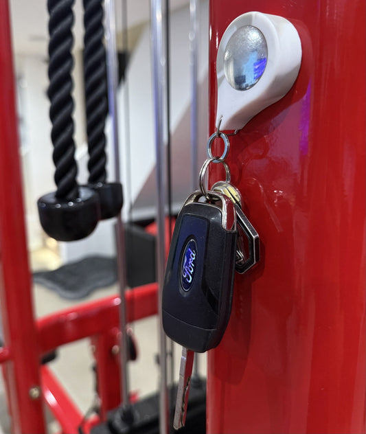 Magnetic AirTag Holder + Keychain Ring