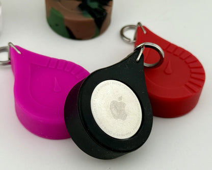 Magnetic AirTag Holder + Keychain Ring