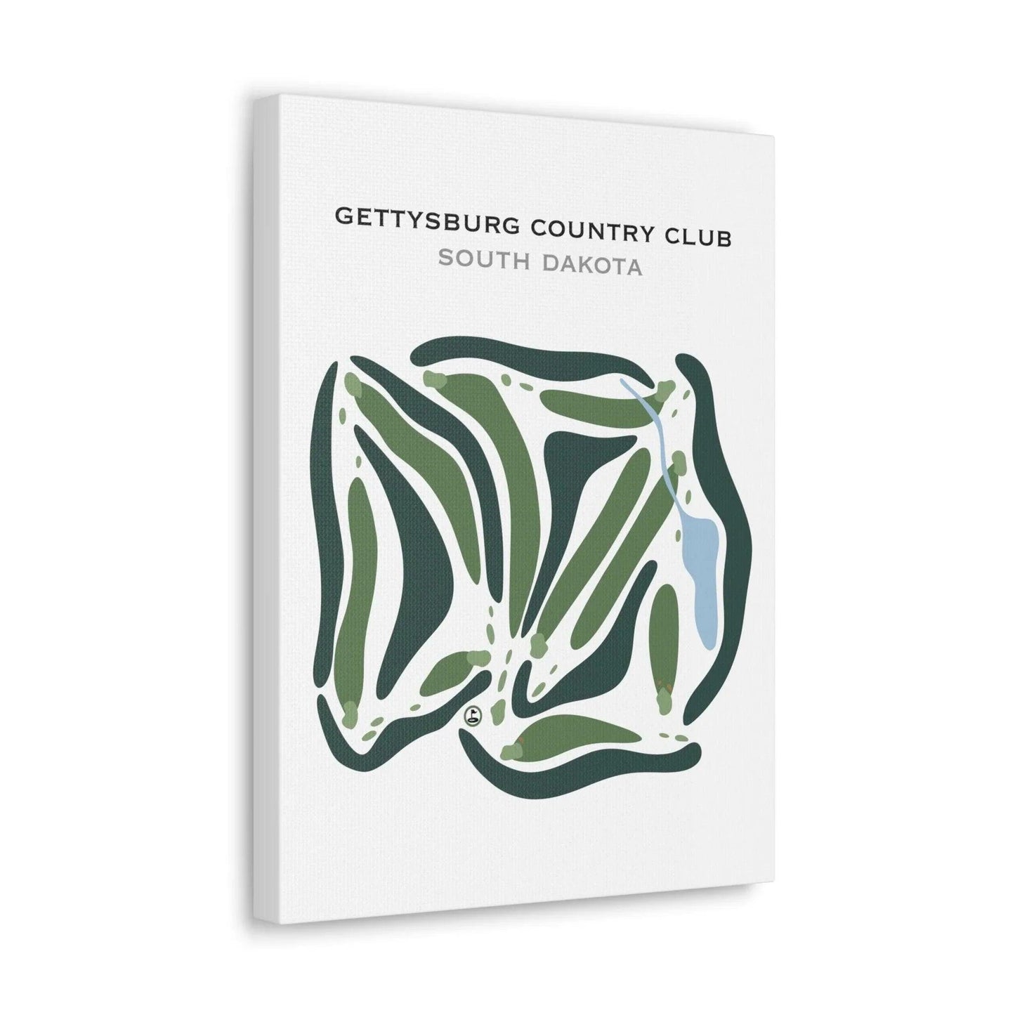 Gettysburg Country Club, South Dakota - Printed Golf Courses
