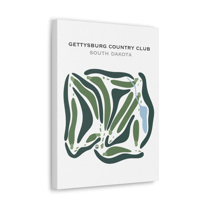 Gettysburg Country Club, South Dakota - Printed Golf Courses