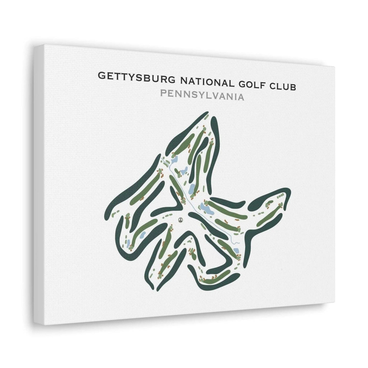 Gettysburg National Golf Club, Pennsylvania - Printed Golf Course