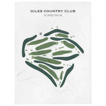 Giles Country Club, Virginia - Printed Golf Course