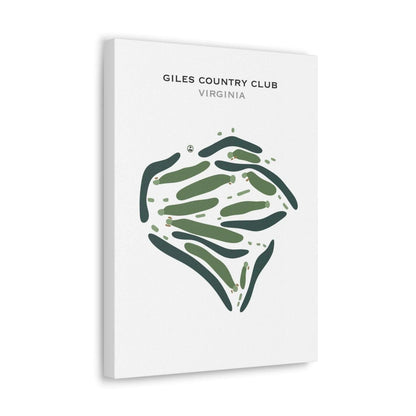 Giles Country Club, Virginia - Printed Golf Course