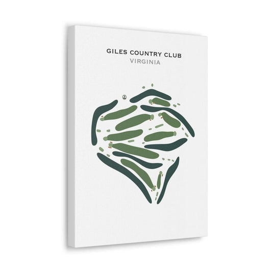 Giles Country Club, Virginia - Printed Golf Course
