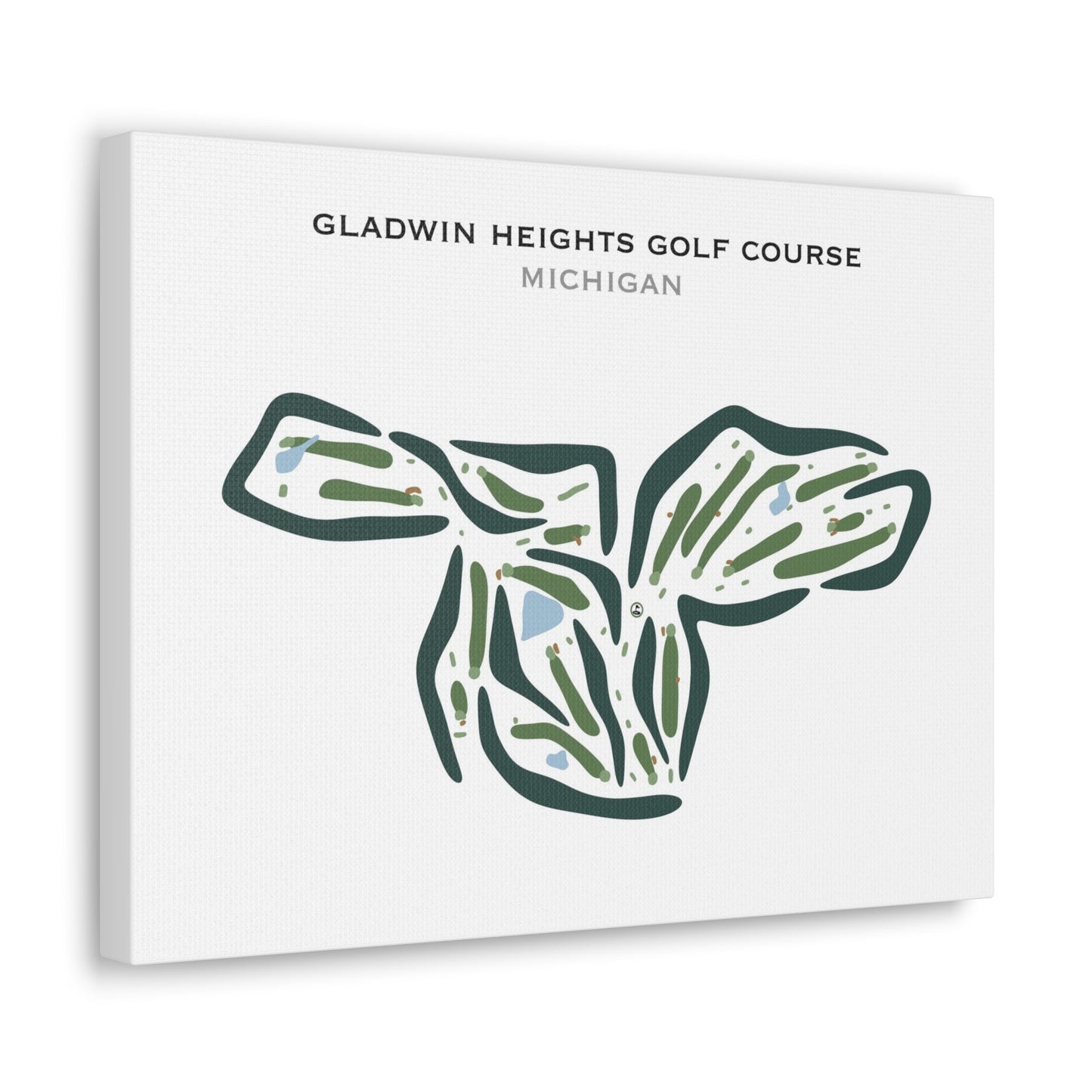 Gladwin Heights Golf Course, Michigan - Printed Golf Courses