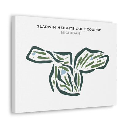 Gladwin Heights Golf Course, Michigan - Printed Golf Courses
