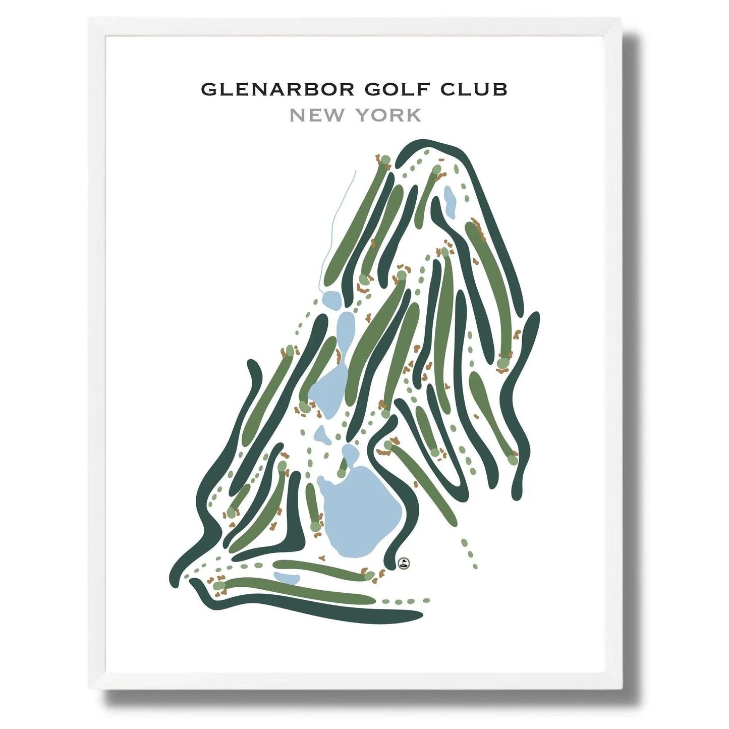 GlenArbor Golf Club, New York - Printed Golf Courses