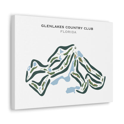 GlenLakes Country Club, Florida - Printed Golf Courses
