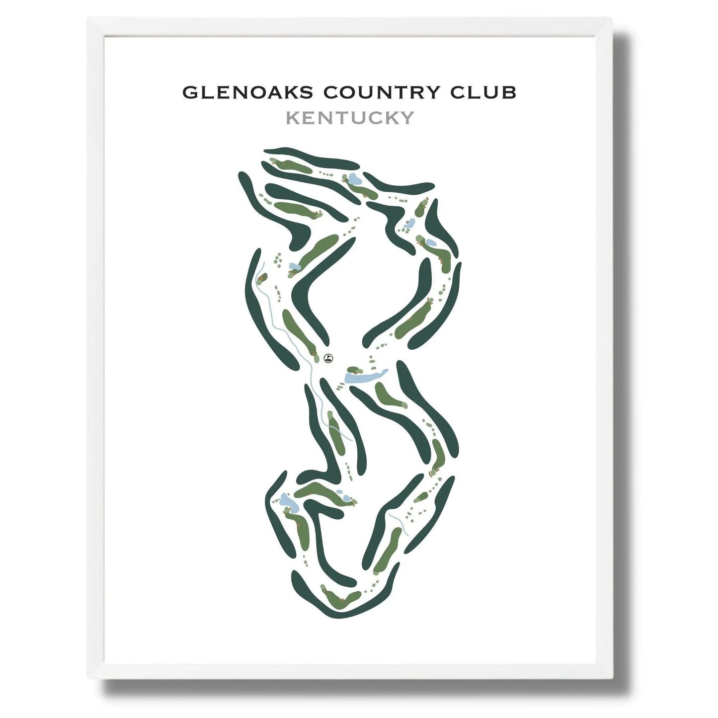 GlenOaks Country Club, Kentucky - Printed Golf Course