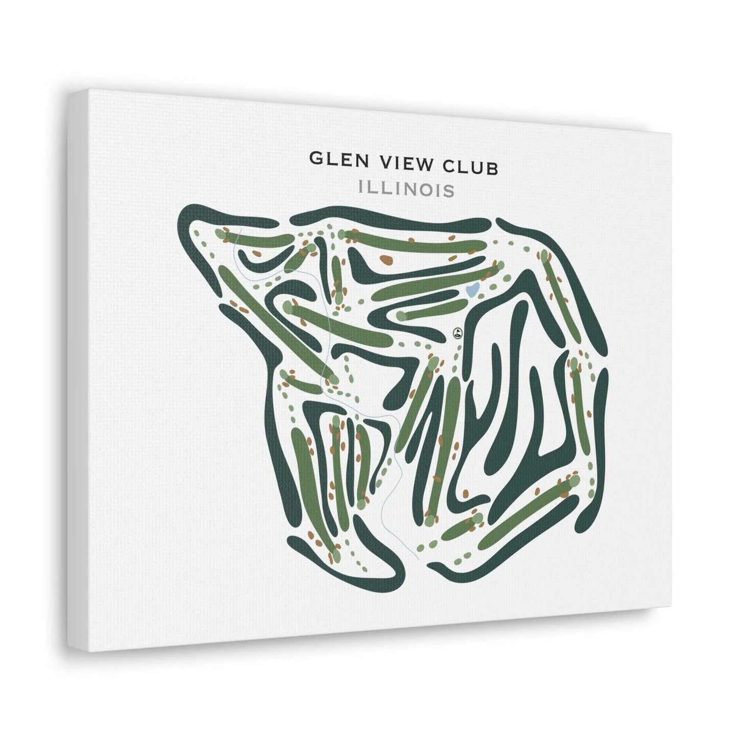 Glen View Club, Illinois - Printed Golf Courses