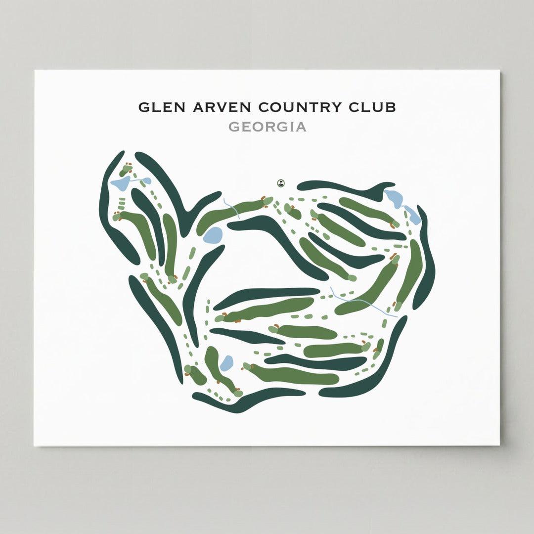 Glen Arven Country Club, Georgia - Printed Golf Course