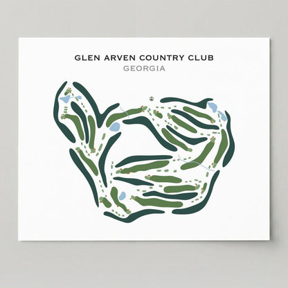 Glen Arven Country Club, Georgia - Printed Golf Course