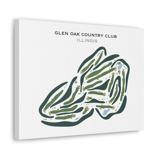 Glen Oak Country Club, Illinois - Printed Golf Courses