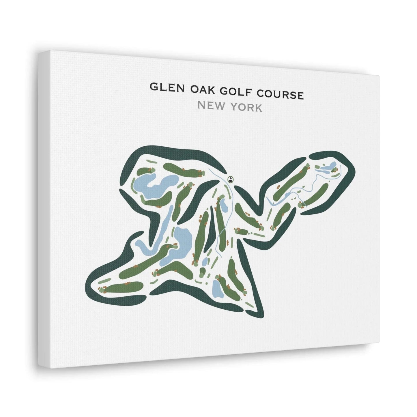 Glen Oaks Golf Course, New York (Landscape) - Printed Golf Courses