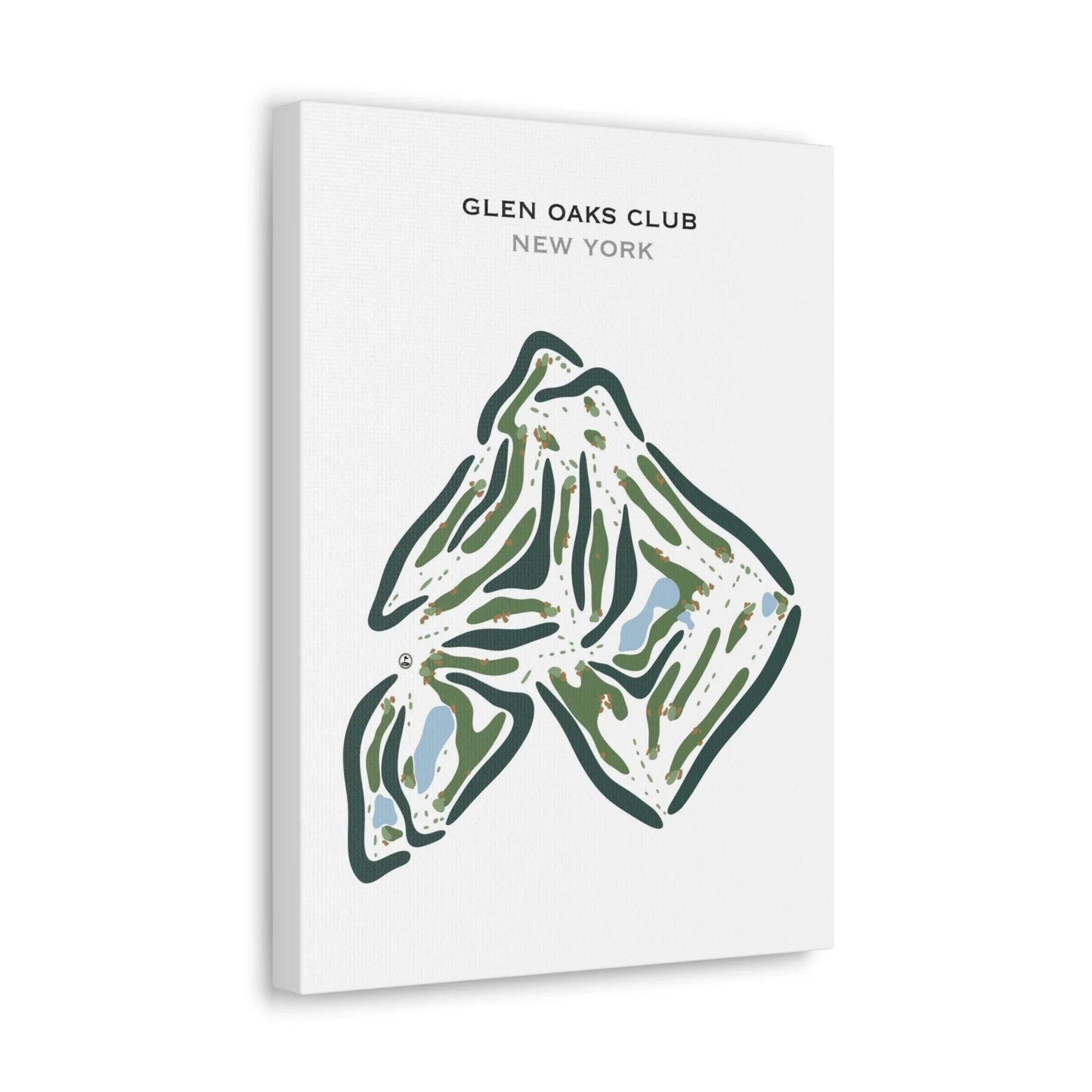 Glen Oaks Club, New York - Printed Golf Course