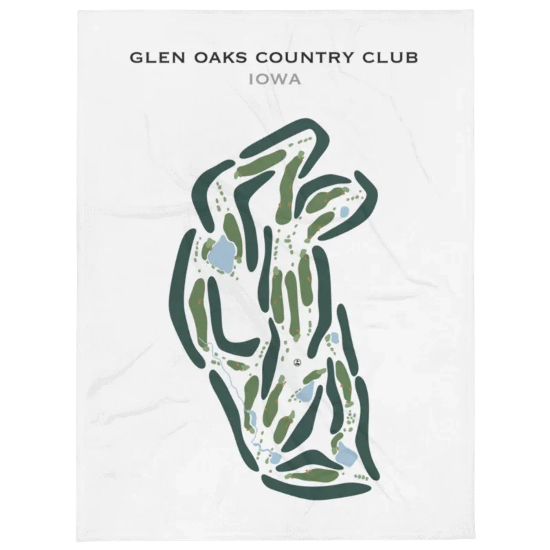 Glen Oaks Country Club, Iowa - Printed Golf Courses