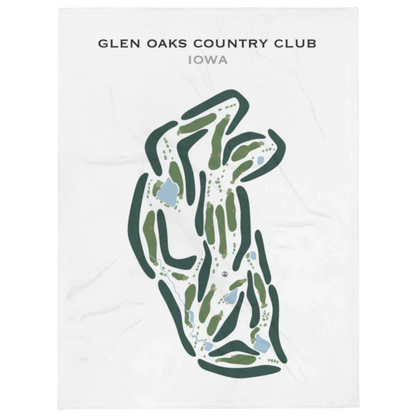 Glen Oaks Country Club, Iowa - Printed Golf Courses