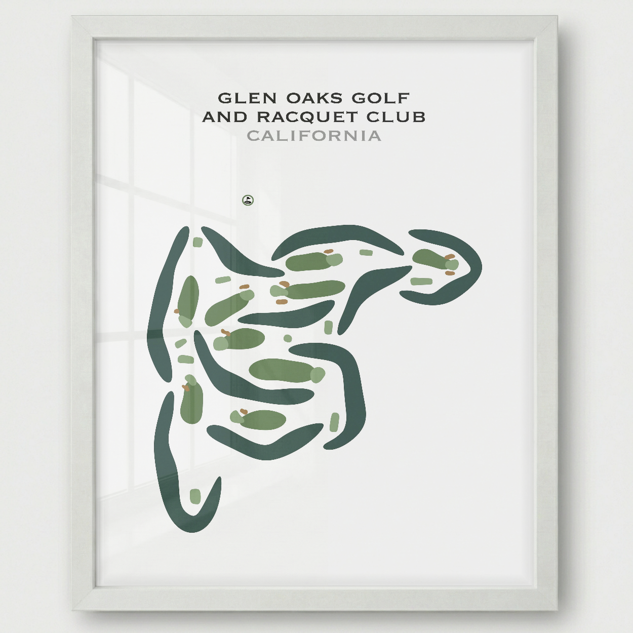 Glen Oaks Golf & Racquet Club, California - Printed Golf Courses
