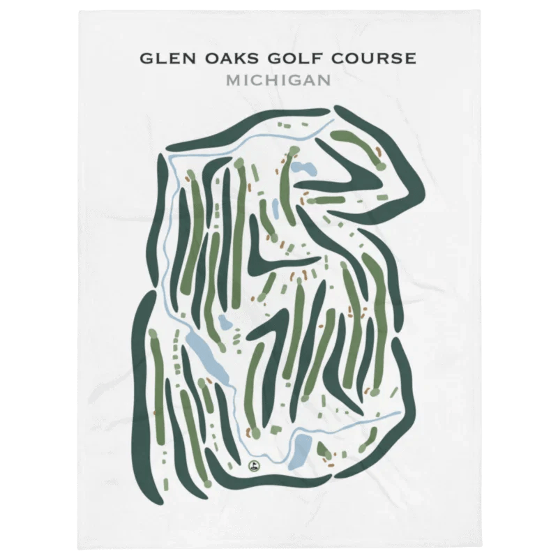 Glen Oaks Golf Club, Michigan - Printed Golf Courses