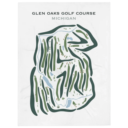 Glen Oaks Golf Club, Michigan - Printed Golf Courses